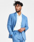 Фото #4 товара Men's Linen Blend Stretch Blazer, Created for Macy's