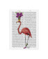 Фото #1 товара Fab Funky Mardi Gras Flamingo, Full Canvas Art - 19.5" x 26"