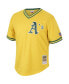 Фото #3 товара Men's Mark McGwire Gold Oakland Athletics Cooperstown Collection Mesh Batting Practice Jersey