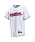 ფოტო #3 პროდუქტის Men's Shane Bieber White Cleveland Guardians Replica Player Jersey