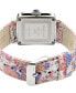 Women's Swiss Quartz Padova Floral White Leather Watch 30mm