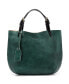 ფოტო #23 პროდუქტის Women's Genuine Leather Dip Dye Tote