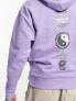 Фото #4 товара ASOS DESIGN oversized hoodie in purple with spine back print