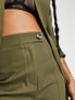 Фото #4 товара 4th & Reckless Petite straight leg tailored trouser co ord in khaki