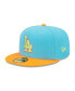 Фото #3 товара Men's Blue, Orange Los Angeles Dodgers 1978 World Series Vice Highlighter 59FIFTY Fitted Hat