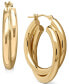 ფოტო #1 პროდუქტის Double Hoop Earrings in 14k Gold