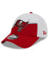 Фото #2 товара Men's White, Red Tampa Bay Buccaneers 2023 Sideline 9FORTY Adjustable Hat