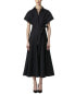 Фото #1 товара Carolina Herrera Collared Midi Shirtdress Women's Black 2