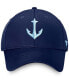 Фото #3 товара Men's Deep Sea Navy Blue Seattle Kraken Core Secondary Logo Adjustable Hat