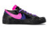 【定制球鞋】 Sacai x Nike Blazer Low 莓刻 紫罗兰 甜酷 简约 高街 低帮 板鞋 男女同款 黑紫 / Кроссовки Nike Sacai x Nike Blazer Low DM6443-001