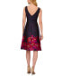 ფოტო #2 პროდუქტის Women's Boat-Neck Fit & Flare Jacquard Dress