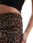 ASOS DESIGN fold over trousers in leopard print Леопардовый, L - фото #6