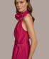 ფოტო #6 პროდუქტის Women's Halter-Neck Sleeveless A-Line Midi Dress