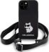 Фото #2 товара Karl Lagerfeld Karl Lagerfeld KLHCP15SSCBSCNK iPhone 15 6.1" hardcase czarny/black Crossbody Silicone Choupette