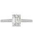 ფოტო #3 პროდუქტის GIA Certified Diamond Emerald-Cut Engagement Ring (1-1/4 ct. t.w.) in 14k White Gold