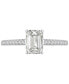 GIA Certified Diamond Emerald-Cut Engagement Ring (1-1/4 ct. t.w.) in 14k White Gold