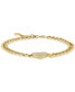Фото #2 товара EFFY® Diamond Heart Pavé Curb Link Bracelet (1/3 ct. t.w.) in 14k Gold