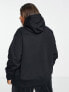 Фото #2 товара Nike Plus mini swoosh oversized pullover hoodie in black and sail
