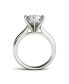 Фото #4 товара Moissanite Solitaire Engagement Ring 3-1/10 ct. t.w. Diamond Equivalent in 14k White or Yellow Gold