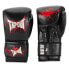 Перчатки для бокса из кожи, бренд TAPOUT Rialto Black / Ecru / Red, 12 OZ - фото #2