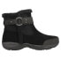 Фото #1 товара Easy Spirit Elinor Round Toe Zippered Pull On Booties Womens Black Casual Boots