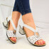 Фото #2 товара Leather sandals with rubber Rieker W RKR433 white