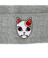 Фото #1 товара Men's Tanjiro Fox Mask Athletic Heather Skull Knitted Embroidered Cuffed Winter Beanie