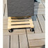 Фото #3 товара Подставка для горшка с колесами EDA Деревянная 40 х 40 х 8,4 см