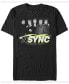 Фото #1 товара N'Sync Men's World Tour Portrait Short Sleeve T-Shirt
