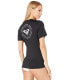 Roxy 255043 Enjoy Waves Short Sleeve Rashguard Black Swimwear Size X-Small