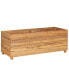 Raised Bed 39.4"x15.7"x15" Recycled Teak Wood and Steel