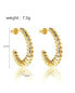 ფოტო #2 პროდუქტის Twist Hoop Earrings