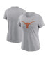 Women's Heather Gray Texas Longhorns Primetime Evergreen Logo T-Shirt Серый, S - фото #1