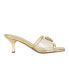 ფოტო #2 პროდუქტის Women's Lusie Slip On Kitten Heel Fashion Dress Sandals