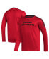 Фото #1 товара Men's Red Chicago Blackhawks AEROREADY Long Sleeve T-shirt