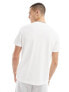 Фото #7 товара GANT shield logo tipped pique t-shirt in white