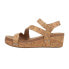 Фото #3 товара Corkys Keep It Wedge Womens Brown Casual Sandals 41-0322-GCRK