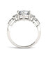 ფოტო #4 პროდუქტის Moissanite Engagement Ring 2-1/5 ct. t.w. Diamond Equivalent in 14k White Gold