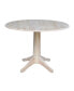 Фото #1 товара 42" Round Dual Drop Leaf Pedestal Table