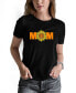 ფოტო #1 პროდუქტის Women's Word Art Mom Sunflower Short Sleeve T-shirt