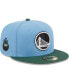 Фото #1 товара Men's Light Blue, Green Golden State Warriors Two-Tone 59FIFTY Fitted Hat