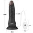 Adjustable Strap on with Dildo 10 Vibrations 7.5