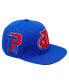 Фото #2 товара Men's Blue Detroit Pistons Mashup Logos Snapback Hat