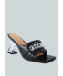 ფოტო #3 პროდუქტის Women's Deeba Diamante Embellishment Clear Spool Heel Sandals