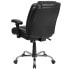 Фото #2 товара Hercules Series Big & Tall 400 Lb. Rated Black Leather Swivel Task Chair With Adjustable Arms