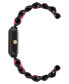 Фото #2 товара Часы и аксессуары STEVE MADDEN Ремешок из полиуретана с радужными цветами с черно-тонированной цепью, модель 22X28 мм