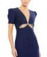 Women's Ieena Plunge Neck Puff Sleeve Cut Out Gown