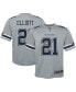 Big Boys Ezekiel Elliott Silver Dallas Cowboys Inverted Team Game Jersey