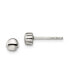 ფოტო #1 პროდუქტის Stainless Steel Polished Earrings