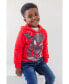 ფოტო #5 პროდუქტის Toddler Boys Avengers Spider-Man Fleece Pullover Hoodie and Jogger and Pants Outfit Set to (2T - 18-20)